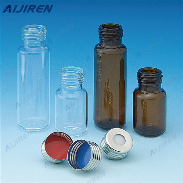 wide opening flat bottom gc vials with aluminum cap for sale